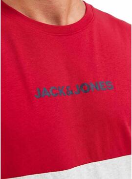 Maglietta Jack and Jones Jereid rossa per uomo