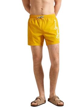 Costume da bagno Pepe Jeans Logo giallo per uomo