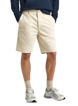 Shorts Pepe Jeans Regular Beige per Uomo