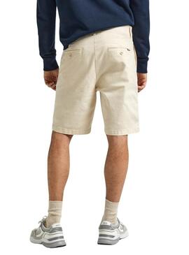 Shorts Pepe Jeans Regular Beige per Uomo