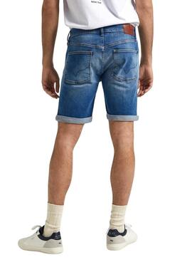 Shorts Pepe Jeans Denim Slim Blu Per Uomo