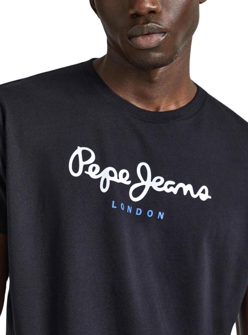 Maglietta Pepe Jeans Eggo nera per uomo