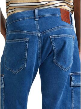 Shorts Pepe Jeans Relaxed Blu per Uomo.