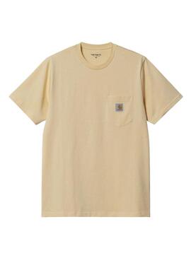 Maglietta Carhartt Pocket beige per uomo.