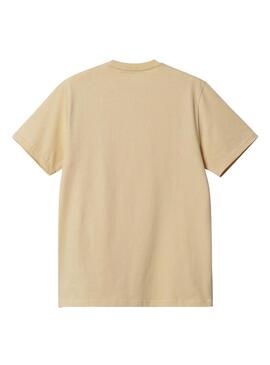 Maglietta Carhartt Pocket beige per uomo.