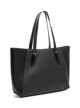 Borsa Pieces Nokka shopper nera per donna.