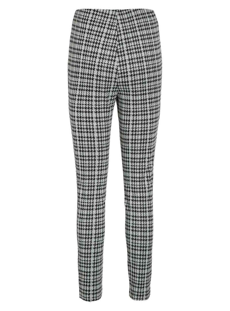 Leggings Vila Vihoundi tartan nero e bianco per donna