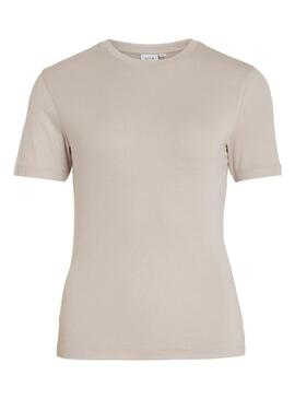 Maglietta Vila Alexia beige per donna