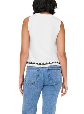 Top Only bianco top per donna.