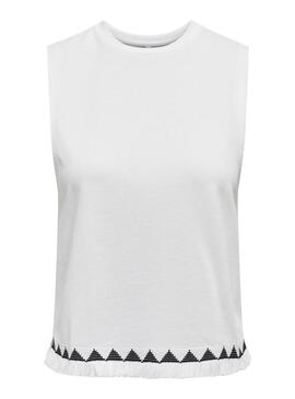 Top Only bianco top per donna.