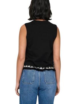 Top Only Liva nero Liva per donna