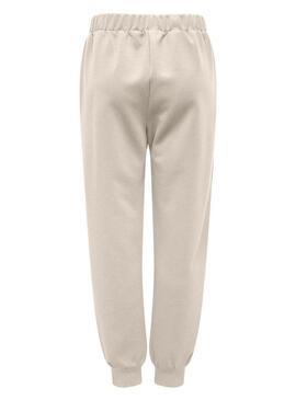 Pantaloni jogger Only Lalina beige per donna