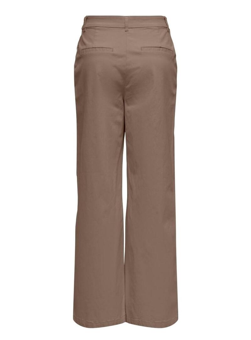 Pantaloni Only Stella color beige per donna