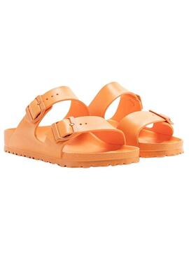 Sandali Birkenstock Arizona narrow fit arancioni per donna.