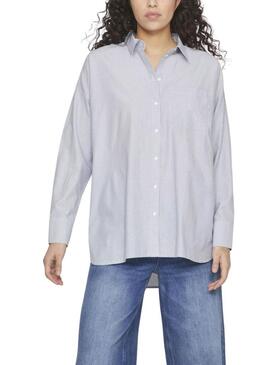 Camicia Vila Darma blu per donna