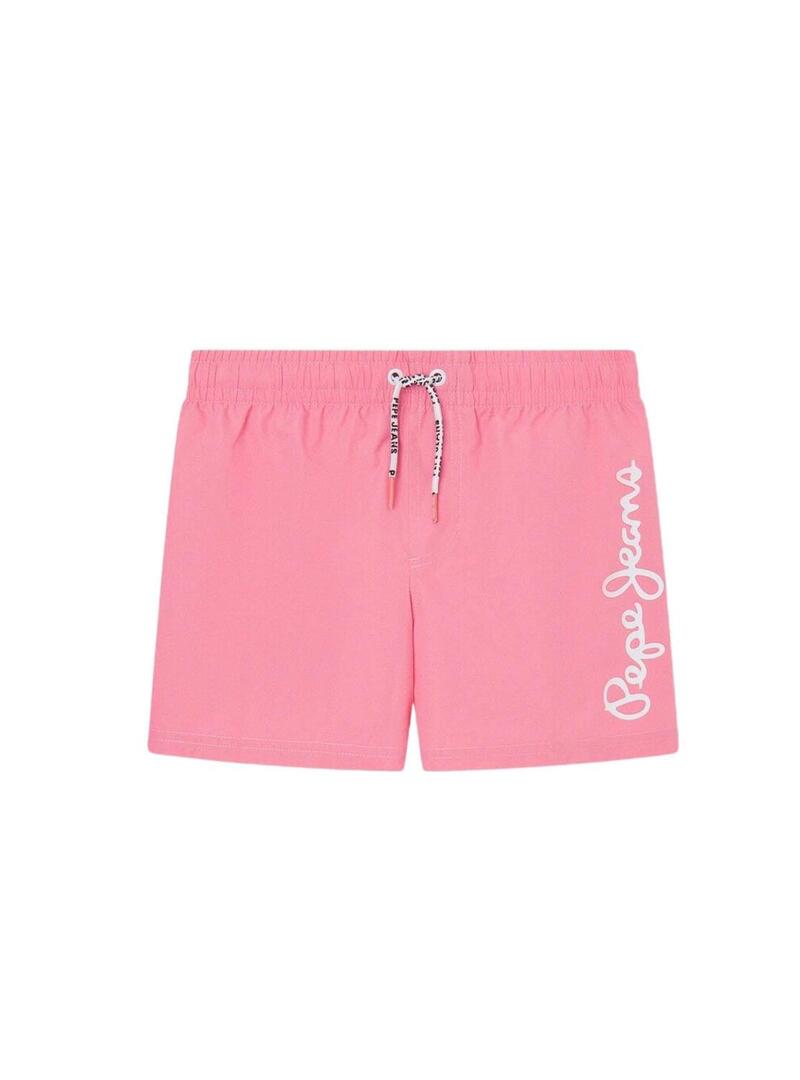 Costume da bagno Pepe Jeans Logo rosa per bambino