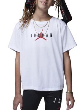 Maglietta Jordan Jumpman bianca per bambina