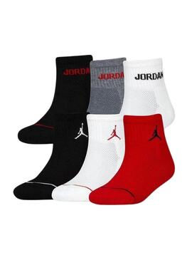 Pacco 6 calzini Jordan Legend per bambino e bambina