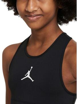 Top  Jordan nero Jumpman per ragazza