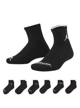 Calze Jordan Legend Ankle Nero per bambina e bambino.