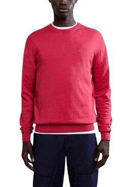 Maglia Napapijri Decatur basic rossa per uomo.