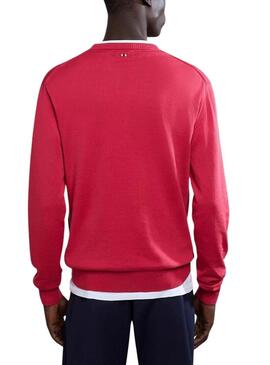 Maglia Napapijri Decatur basic rossa per uomo.