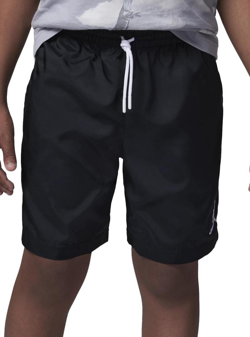 Shorts Jordan Jumpman intrecciato nero per bambino