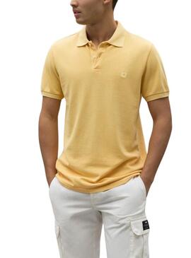 Polo Ecoalf Ted giallo per uomo