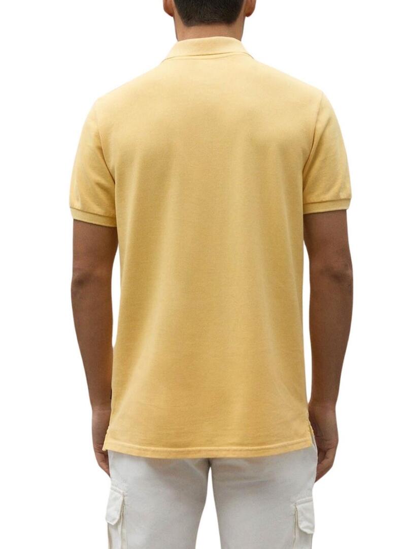 Polo Ecoalf Ted giallo per uomo