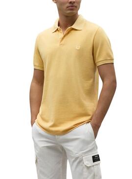 Polo Ecoalf Ted giallo per uomo