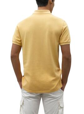 Polo Ecoalf Ted giallo per uomo