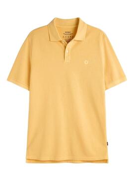 Polo Ecoalf Ted giallo per uomo