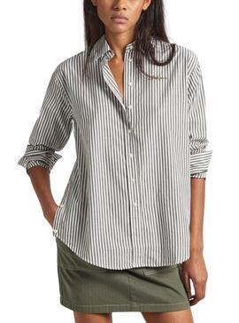 Camicia Pepe Jeans Bryce Verde per Donna