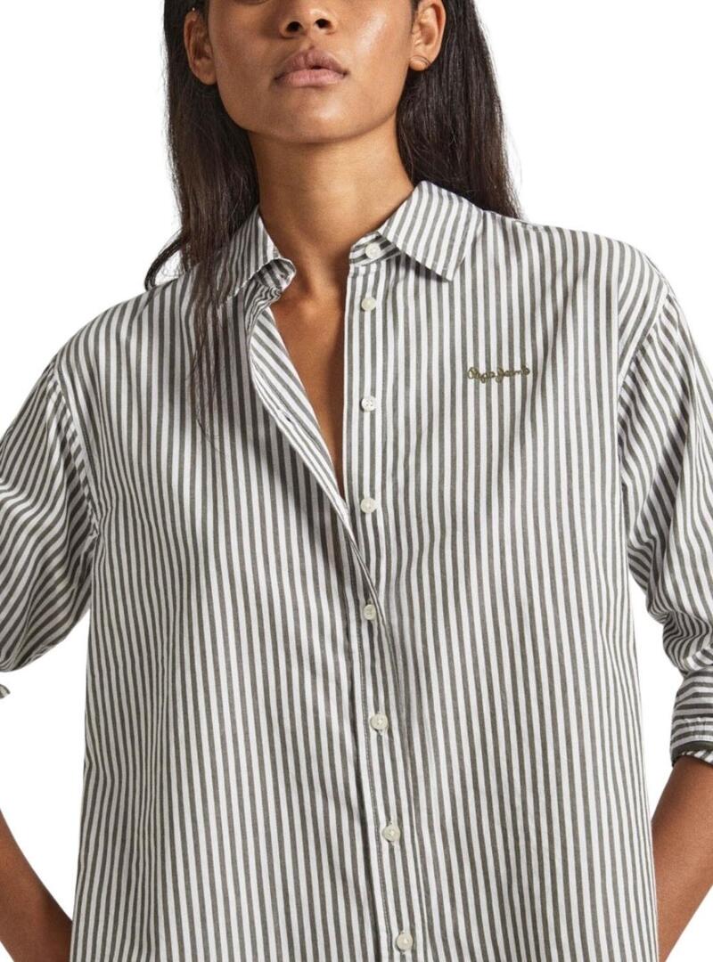 Camicia Pepe Jeans Bryce Verde per Donna