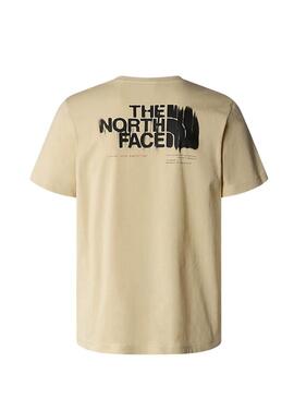 Maglietta The North Face Graphic Beige Per Uomo