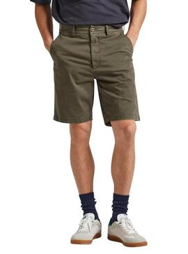 Shorts Pepe Jeans Regular Verde Per Uomo