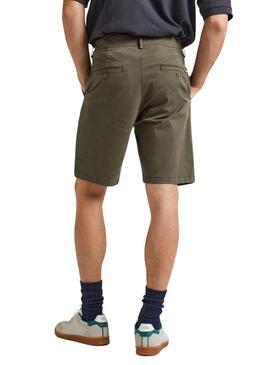 Shorts Pepe Jeans Regular Verde Per Uomo