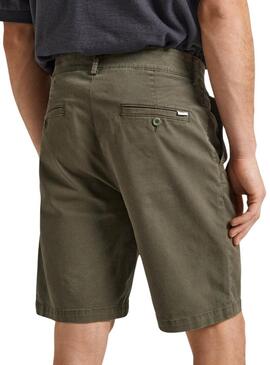 Shorts Pepe Jeans Regular Verde Per Uomo