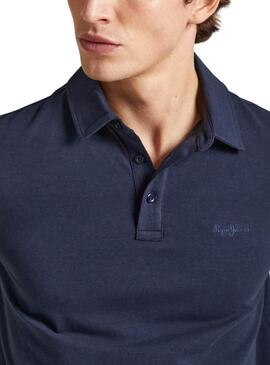 Polo Pepe Jeans Harper Blu Marino Per Uomo