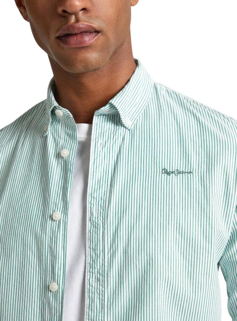 Camicia Pepe Jeans Peach Verde per Uomo