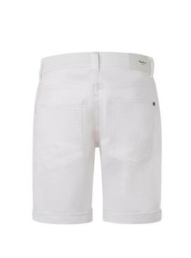 Shorts Pepe Jeans Slim Bianco per Uomo