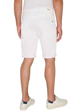 Shorts Pepe Jeans Slim Bianco per Uomo