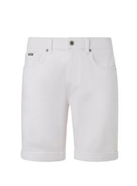 Shorts Pepe Jeans Slim Bianco per Uomo