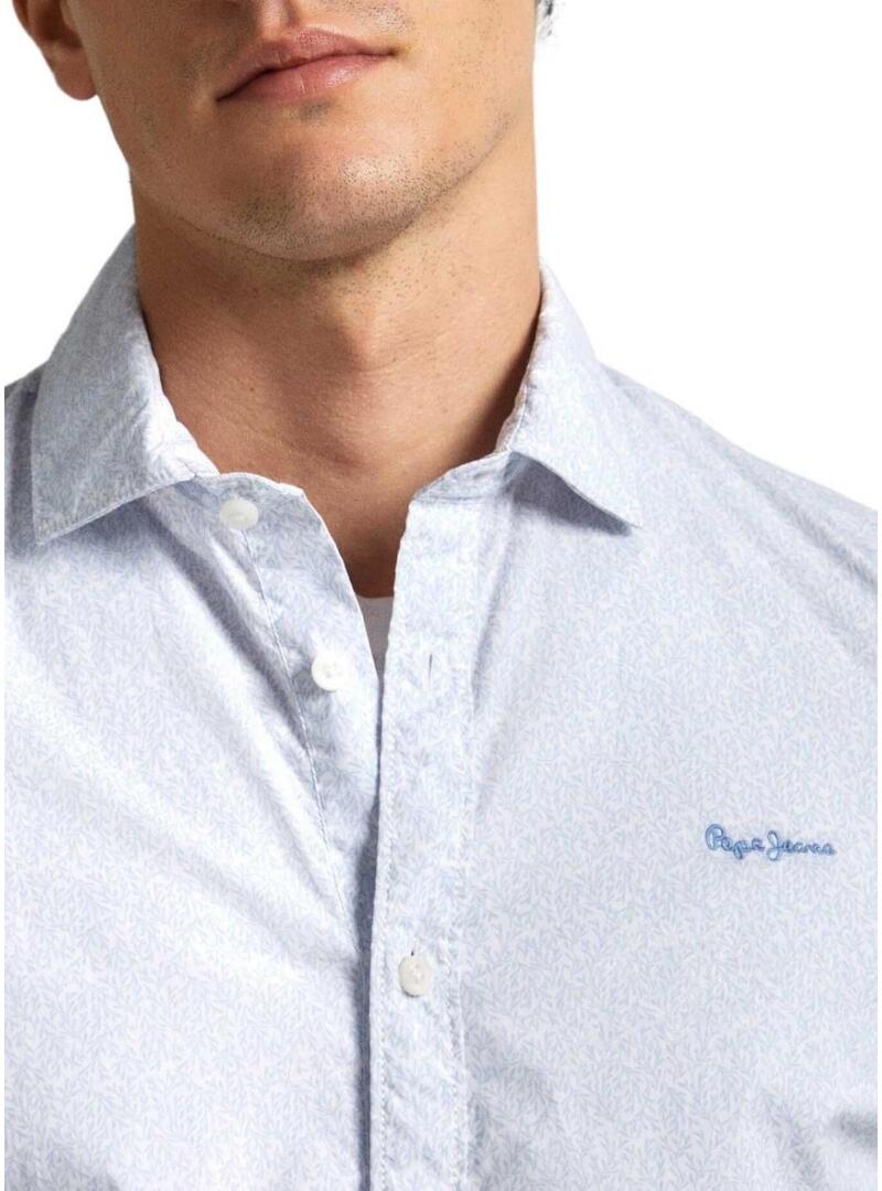 Camicia Pepe Jeans Pascal Blu per Uomo