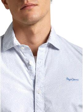 Camicia Pepe Jeans Pascal Blu per Uomo