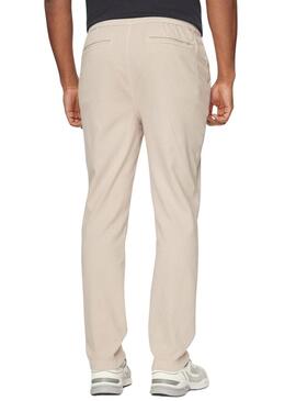 Pantaloni Pepe Jeans Pull On Beige per Uomo