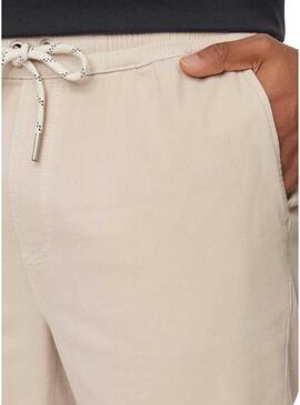 Pantaloni Pepe Jeans Pull On Beige per Uomo