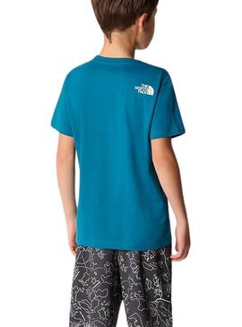 Maglietta The North Face Teen New Blu per Bambino