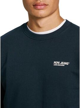 Felpa Pepe Jeans Sam blu scuro per uomo