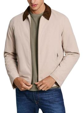 Giacca Pepe Jeans Tarrington beige per uomo